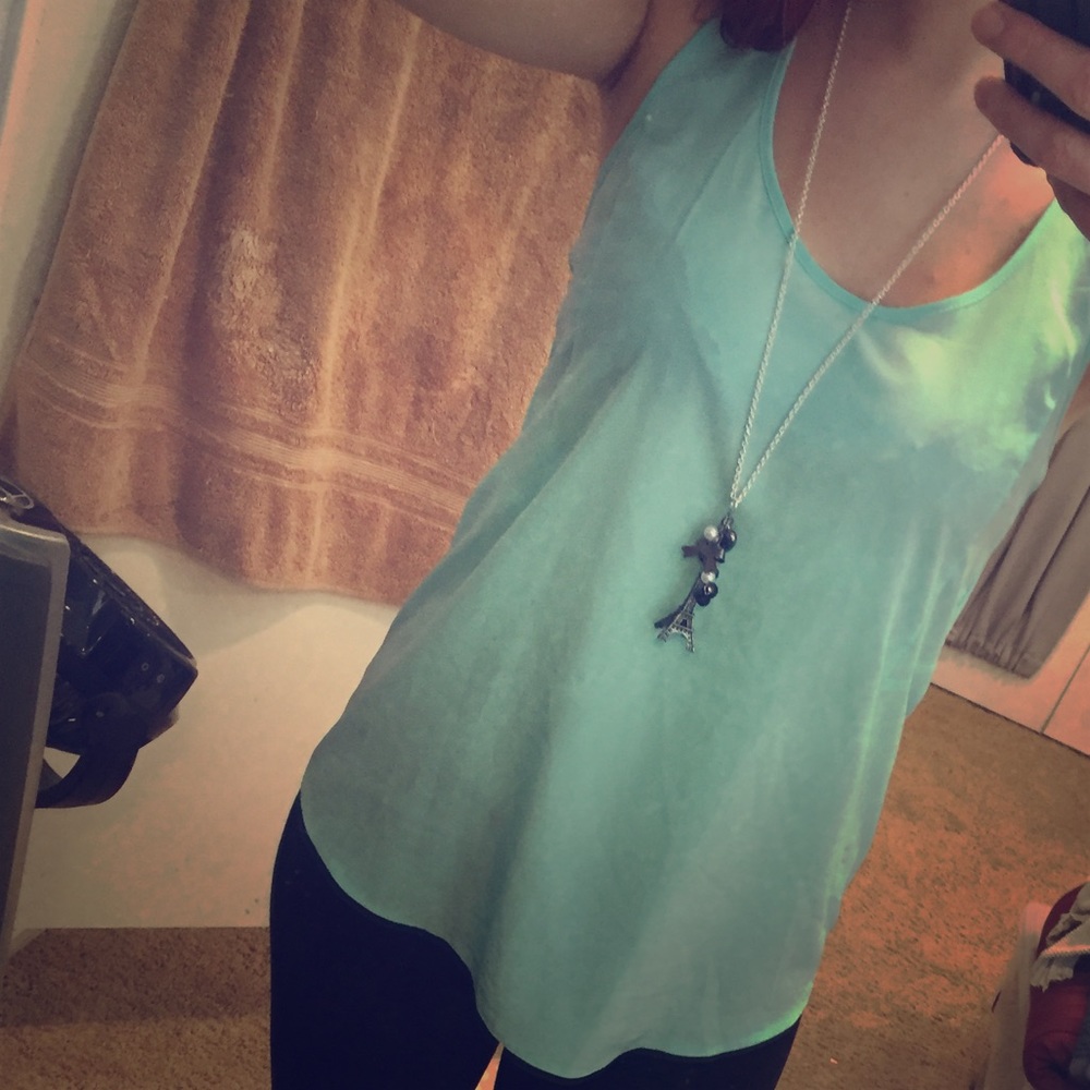 Blue/green tank top
